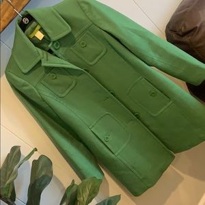 Sigrid Olsen - Kelly green pea coat size 2